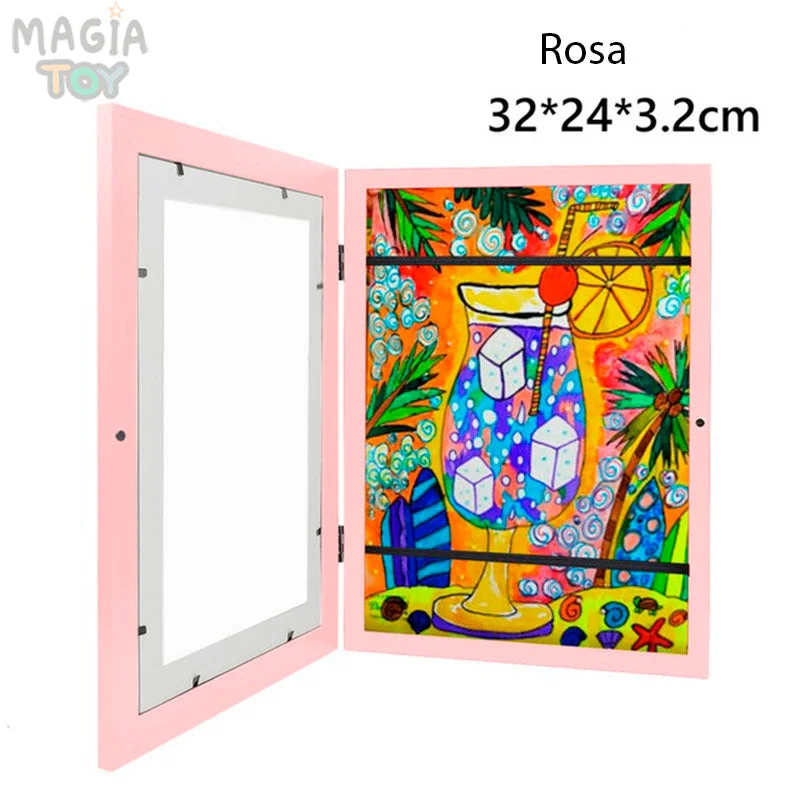 Quadro mágico quarda Desenho – Eternize as lembranças na parede — Rosa — foto 1