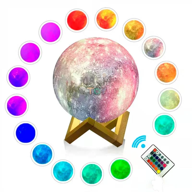 Luminária Planetária 16 Cores — 10 cm — foto 1