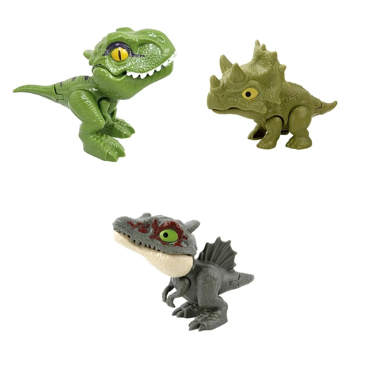 Kit Dinossauros Morde Dedo Sortidos — Kit com 3 — foto 1