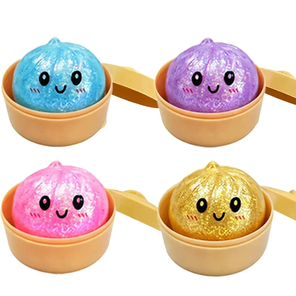 Squishy Bolinho com Glitter Kit com 4 — Padrão — foto 1