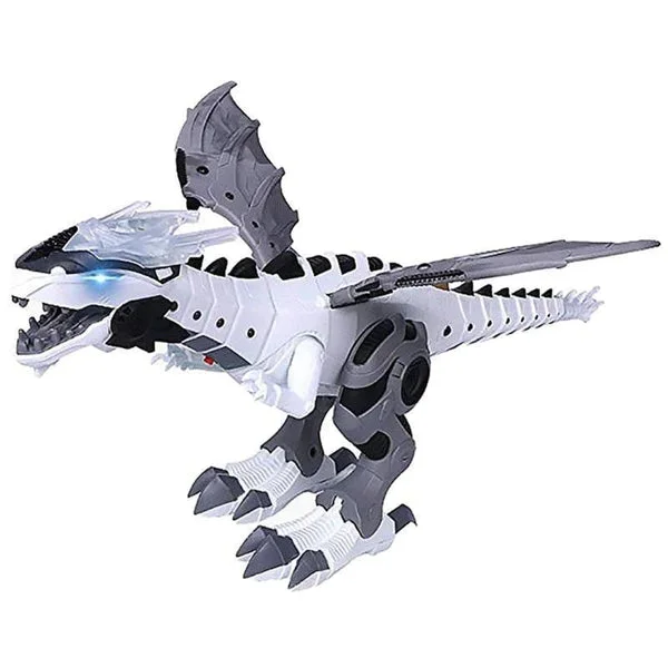 Dinossauros Robô Inteligente com Desenhos — Branco — foto 1