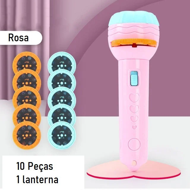 Lanterna Projetora com 80 Imagens — Rosa — foto 1