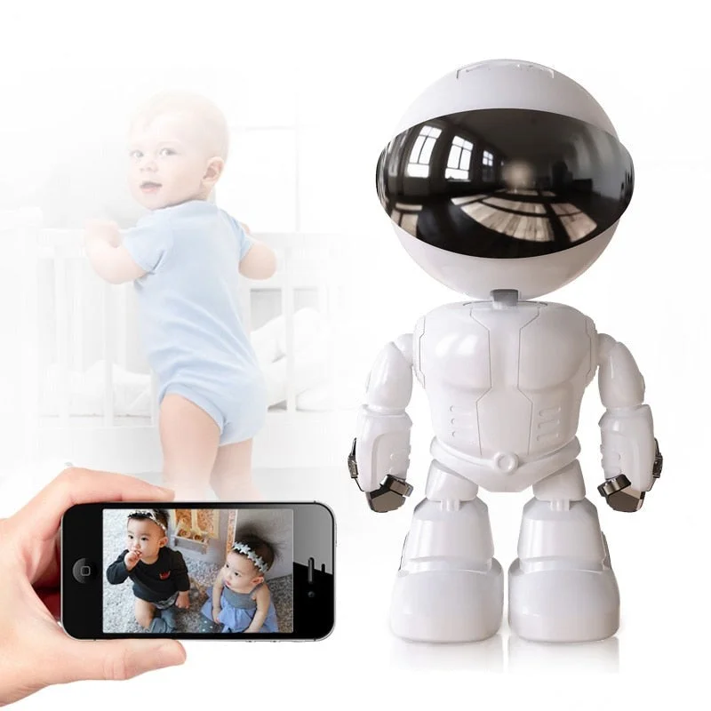 Câmera Segurança Espiã Wi Fi  Robô 360 Graus — foto 1