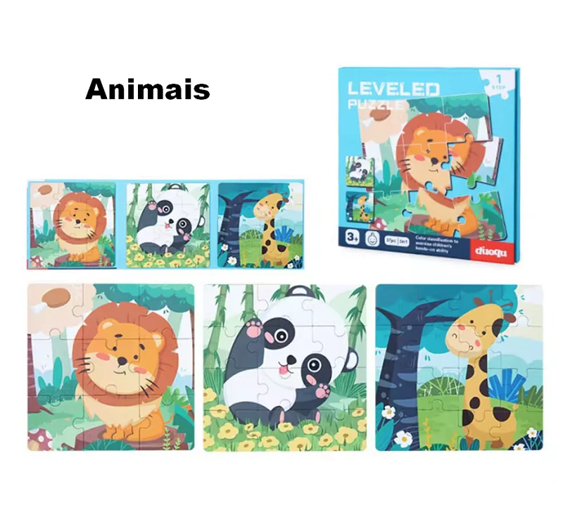 Quebra-Cabeça Magnético Educativo — Animais — foto 1
