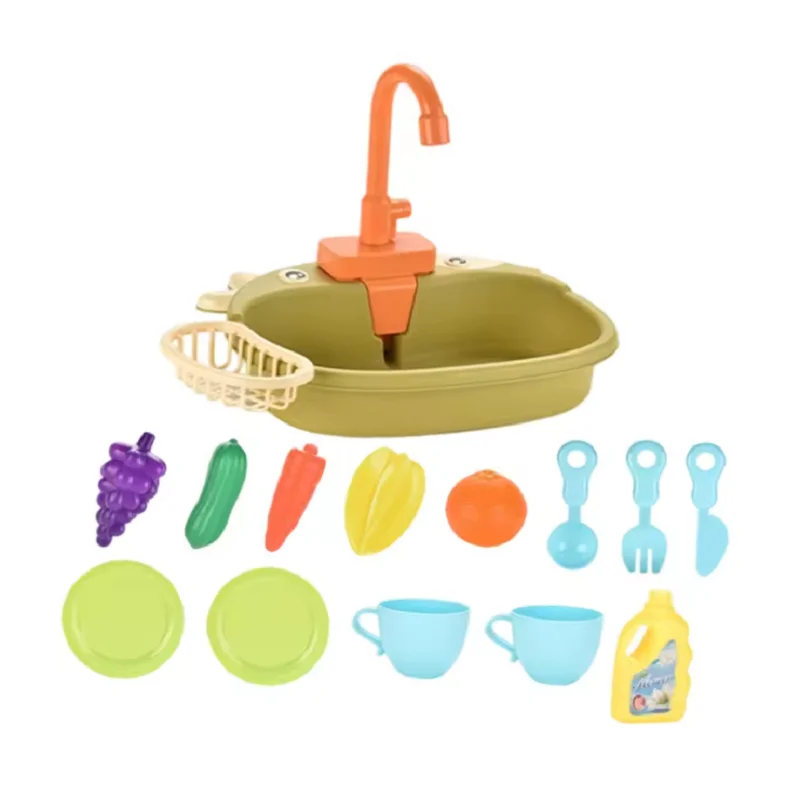 Pia KidsChef – Cozinha Infantil com Torneira — Verde — foto 1