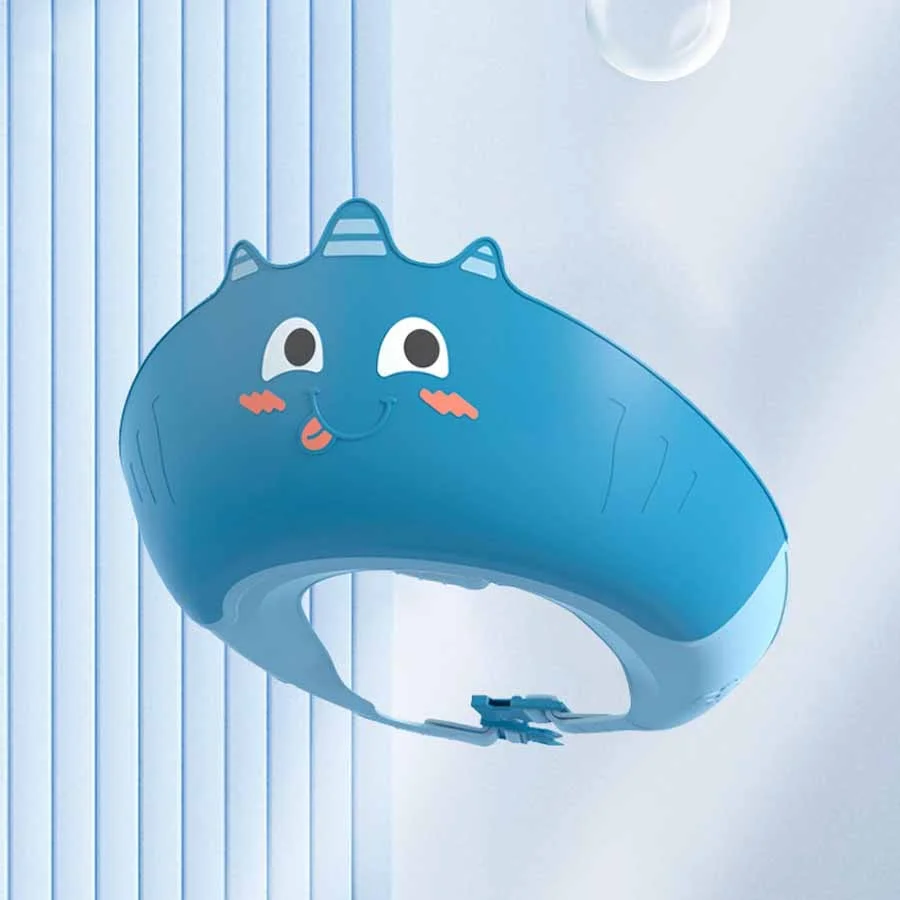 Viseira de Banho Infantil Monstrinho Ajustável — Azul — foto 1