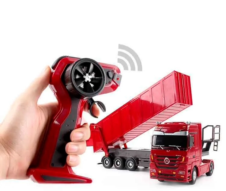 Caminhão Basculante  Rc com Controle Remoto Vermelho — foto 1