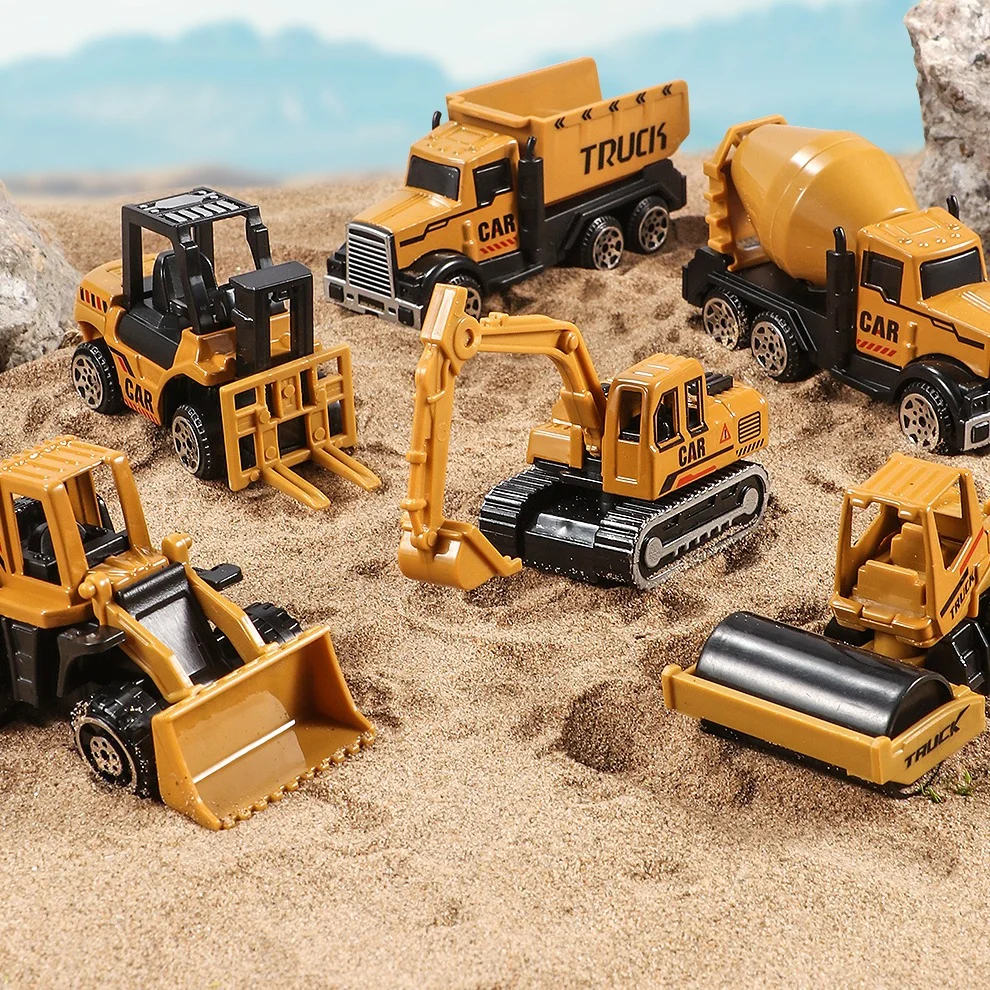 Kit 6 Mini Veículos de Construção — Padrão — foto 1