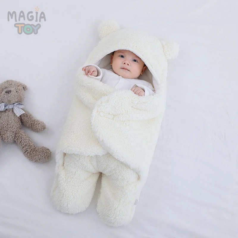 Cobertor para Bebê Saquinho Magia Toy — Branco / 0-3 meses — foto 1