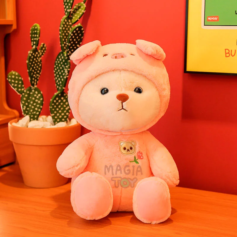 Urso de Pelúcia para Relaxar e Brincar — Rosa Bebê / 25 cm — foto 1