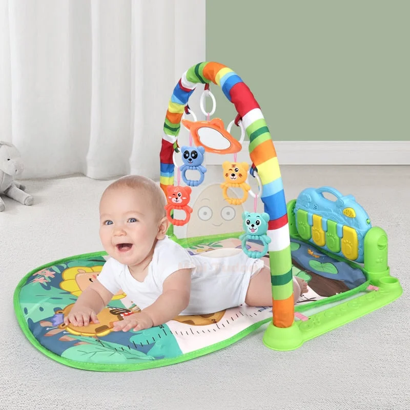 Tapete Musical Infantil De Atividades Com Piano — Verde — foto 1