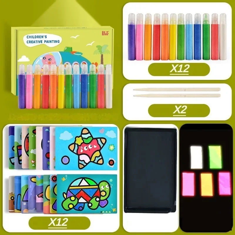Kit Pintura com Areia Colorida: Animais — Padrão — foto 1