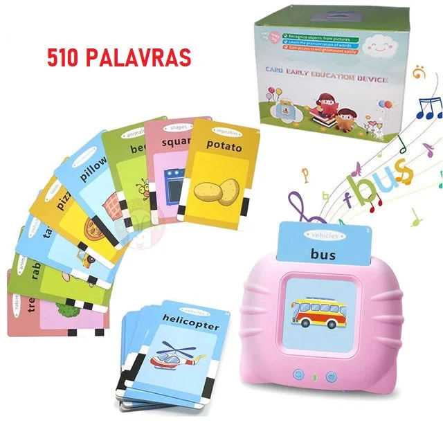 CardKids Educacional para Aprender Inglês 510 Palavras — Rosa — foto 1