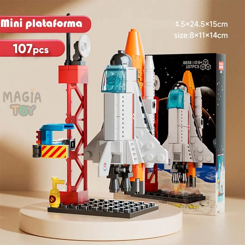 Mini Plataforma de Lançamento Magia Toy — 107 pçs — foto 1