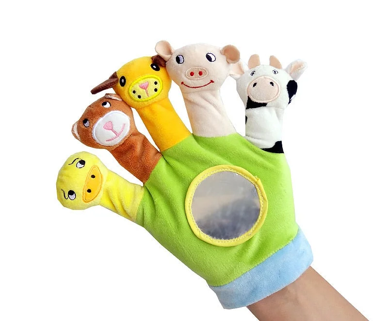 Luva Sensorial Fantoches Bichinhos Infantil Divertido — foto 1