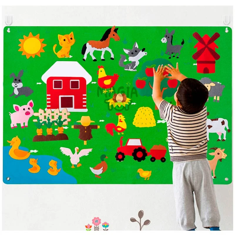 Quadro de histórias Montessori — Fazendinha — foto 1